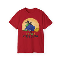 I Fly First Class — Funny Witch Halloween T-Shirt