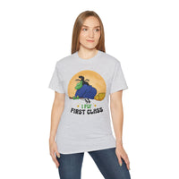 I Fly First Class — Funny Witch Halloween T-Shirt
