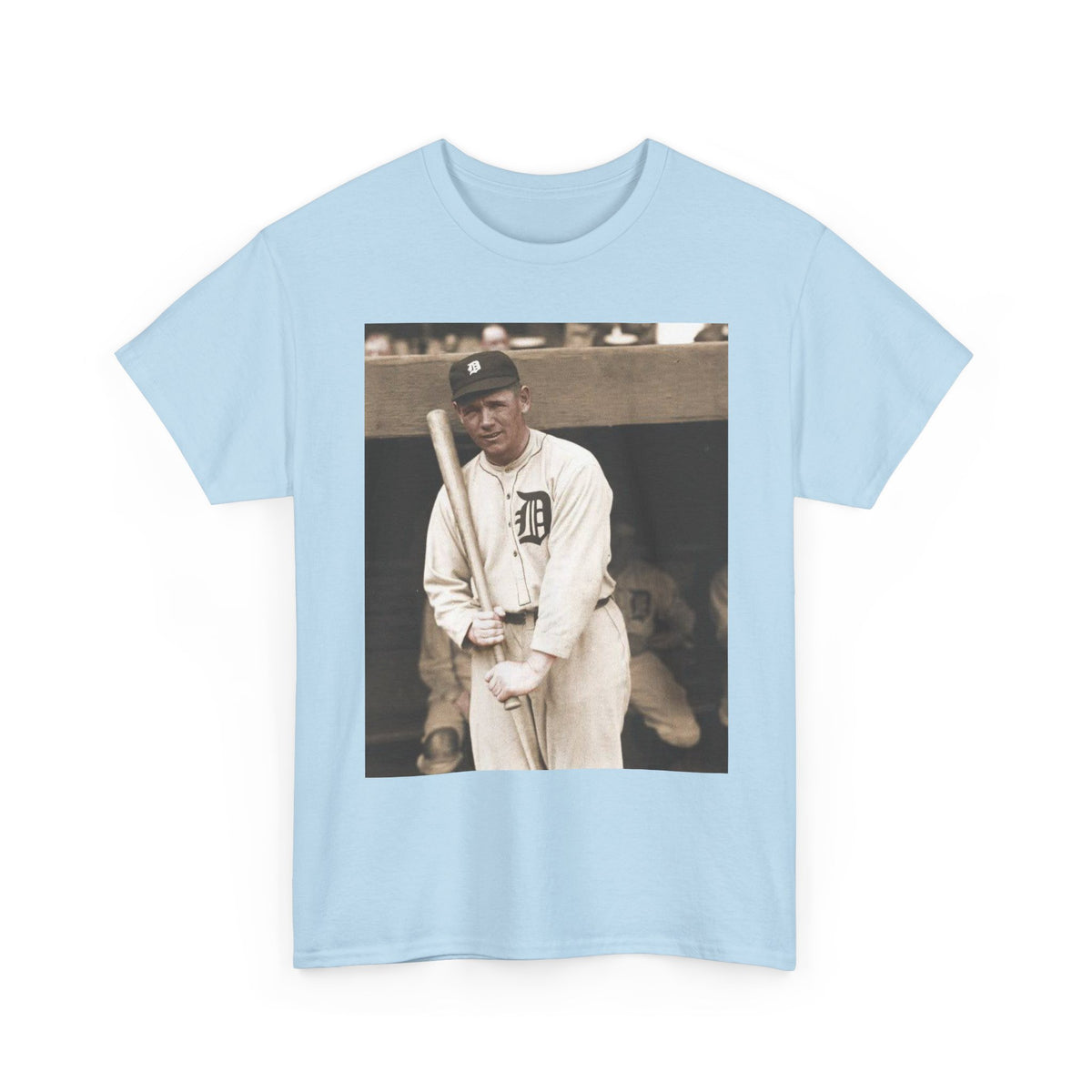 Vintage Detroit Baseball Photo T-Shirt — Retro Sports Legend Graphic Tee