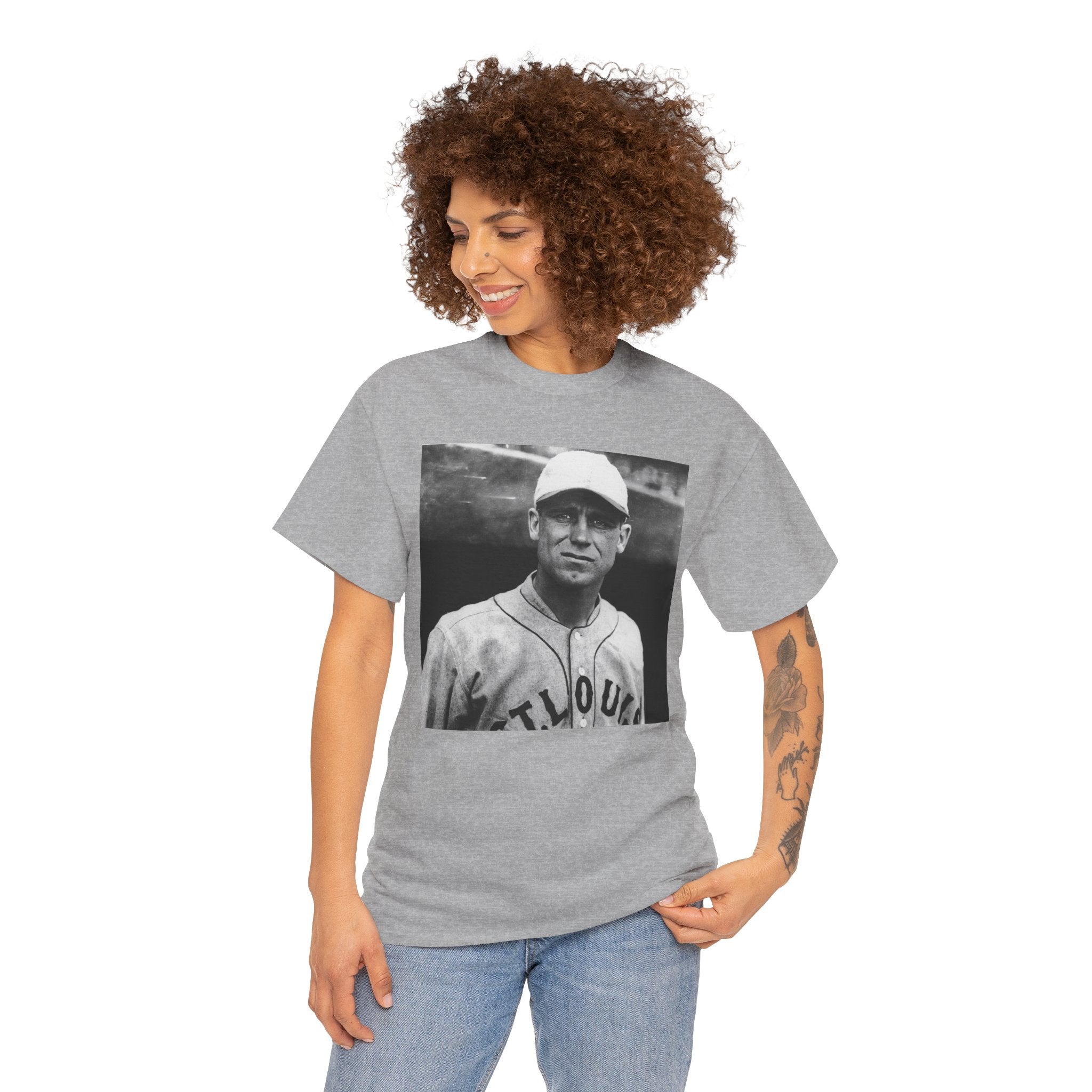 Vintage Baseball Player T-Shirt | Classic Sports Graphic Tee
