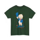 Retro Cartoon Pig 'Just Smile' T-Shirt