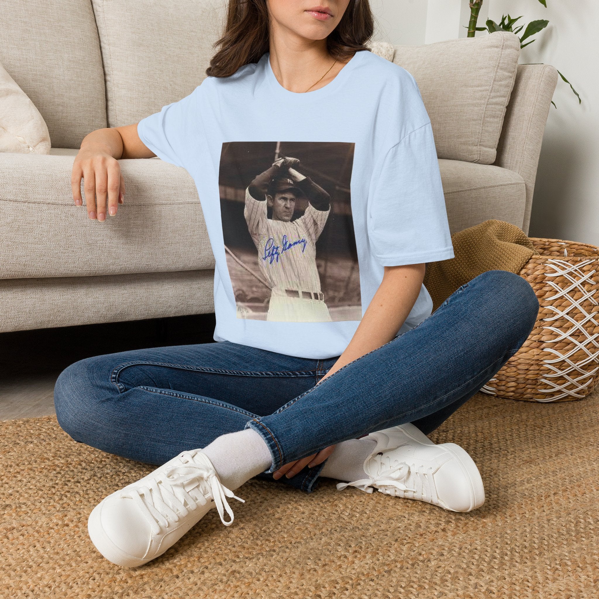 Vintage Baseball Photo T-Shirt — Iconic Signed Player Graphic Tee