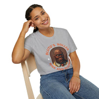 T-Shirt — "Bluto's Roller" Vintage Cartoon Portrait Tee (Rink & Slushies)