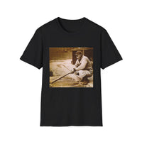 Vintage Fisherman Photo T-Shirt