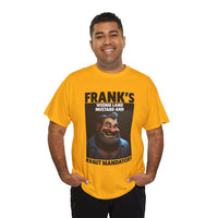 Graphic Tee — "Frank's Weenie Land Mustard and Kraut Mandatory" Retro Character T-Shirt