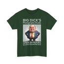 Big Dick's Photography Studio T-Shirt — Funny Novelty Graphic Tee (Open 24 Hours)