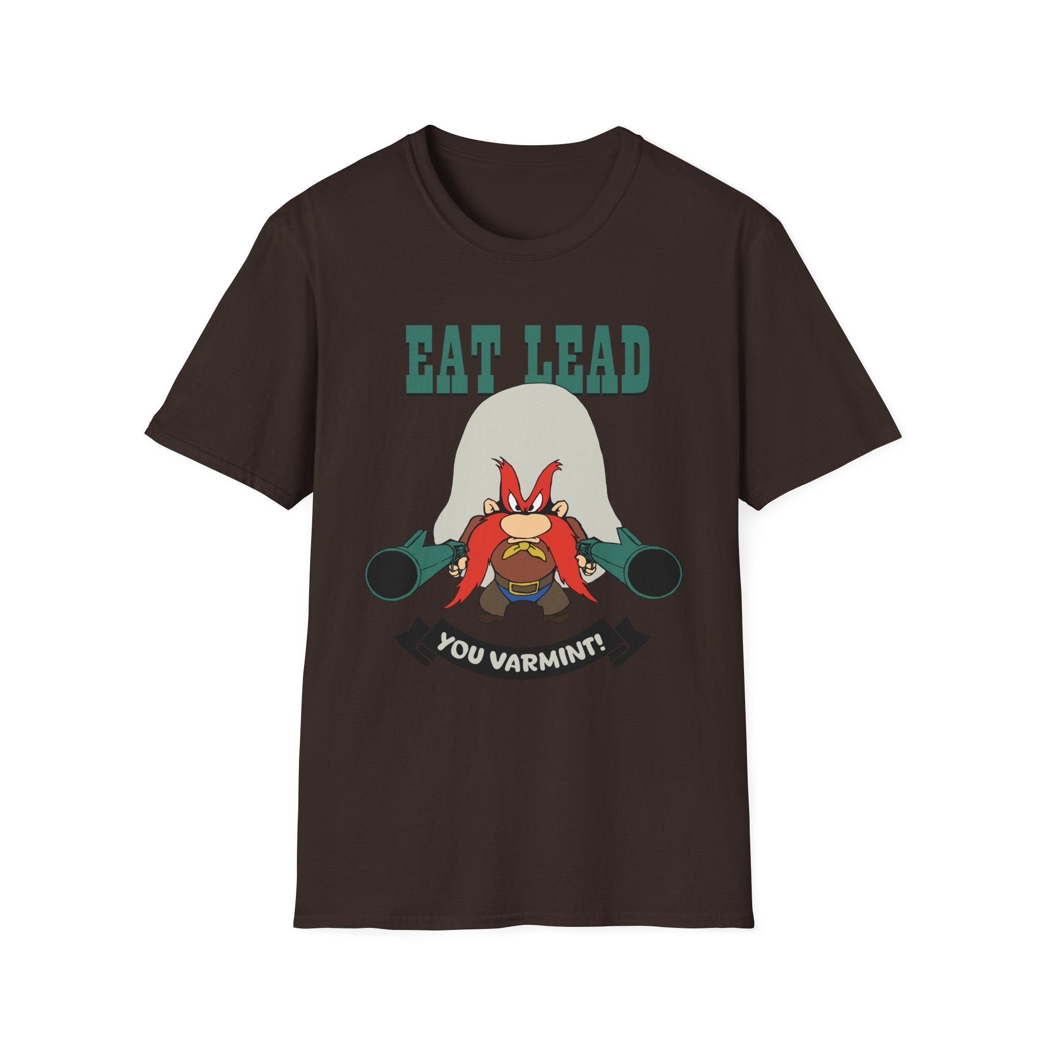 Eat Lead Looney Tunes T-Shirt — Yosemite Sam 'You Varmint' Retro Cartoon Tee