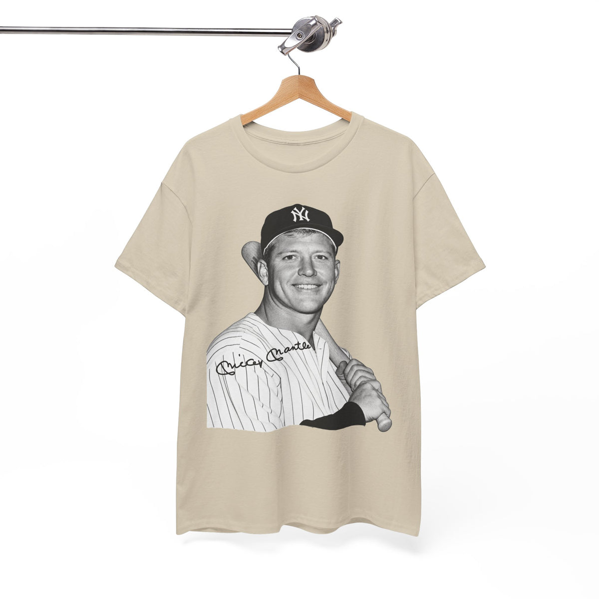 Vintage Baseball T-Shirt – Signed Roger Maris Portrait Tee
