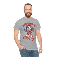 Graphic T‑Shirt — "Big Dick's Farm Supply" Vintage Cartoon Logo Tee
