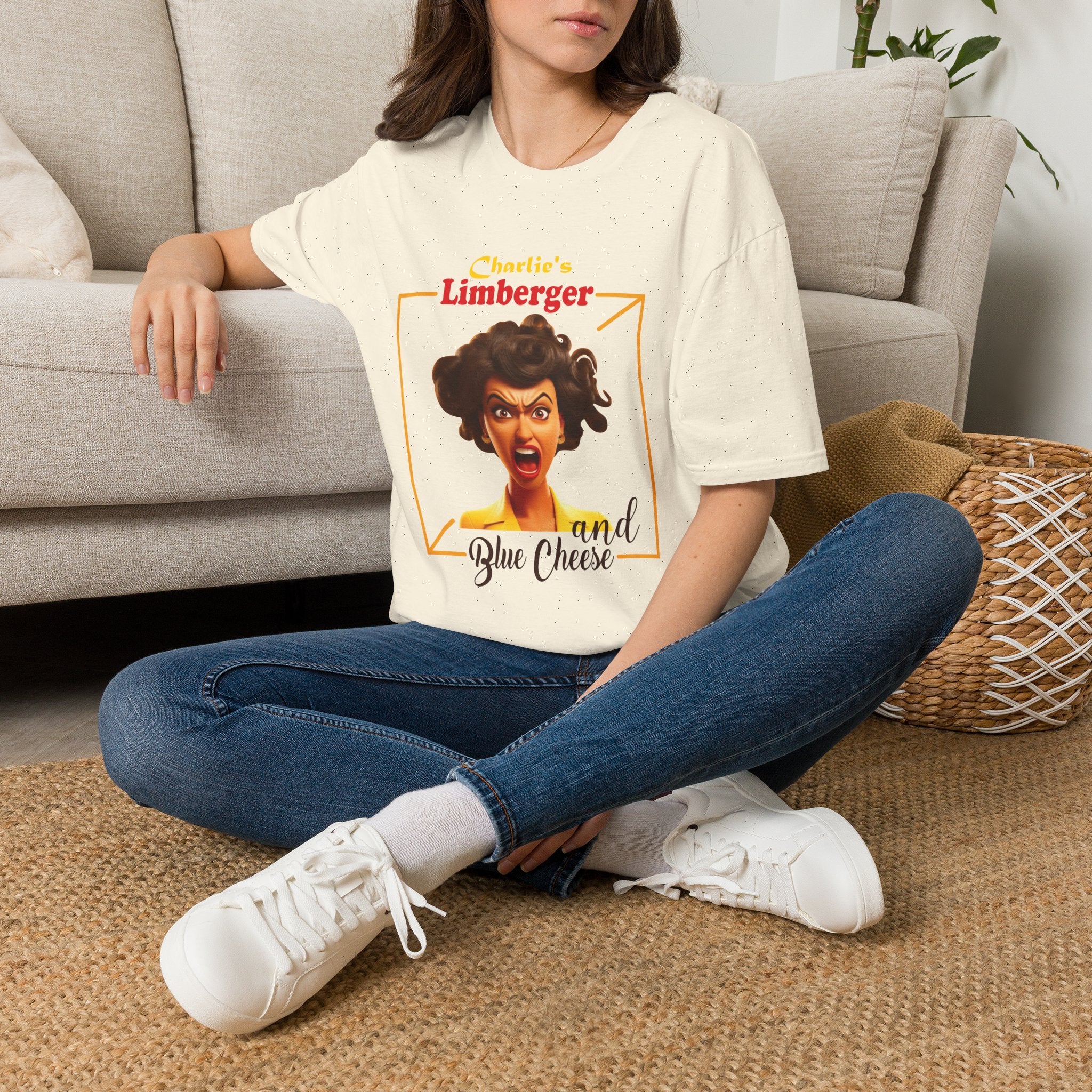 Charlie’s Limberger T-Shirt — Vintage Angry Cheese Graphic Tee