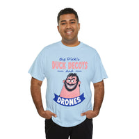 Duck Decoys and Drones T-Shirt — Funny Hunting Cartoon Tee