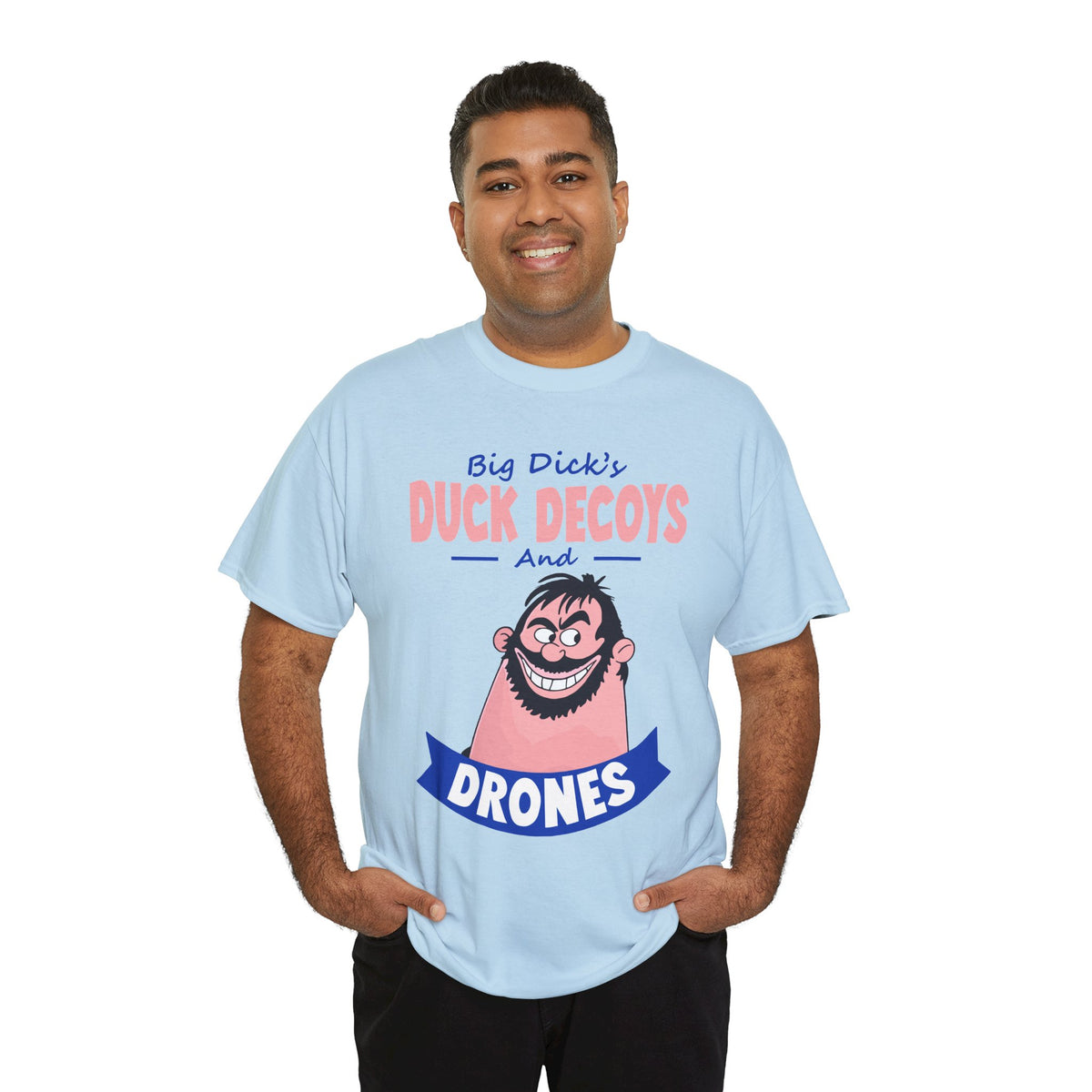 Duck Decoys and Drones T-Shirt — Funny Hunting Cartoon Tee