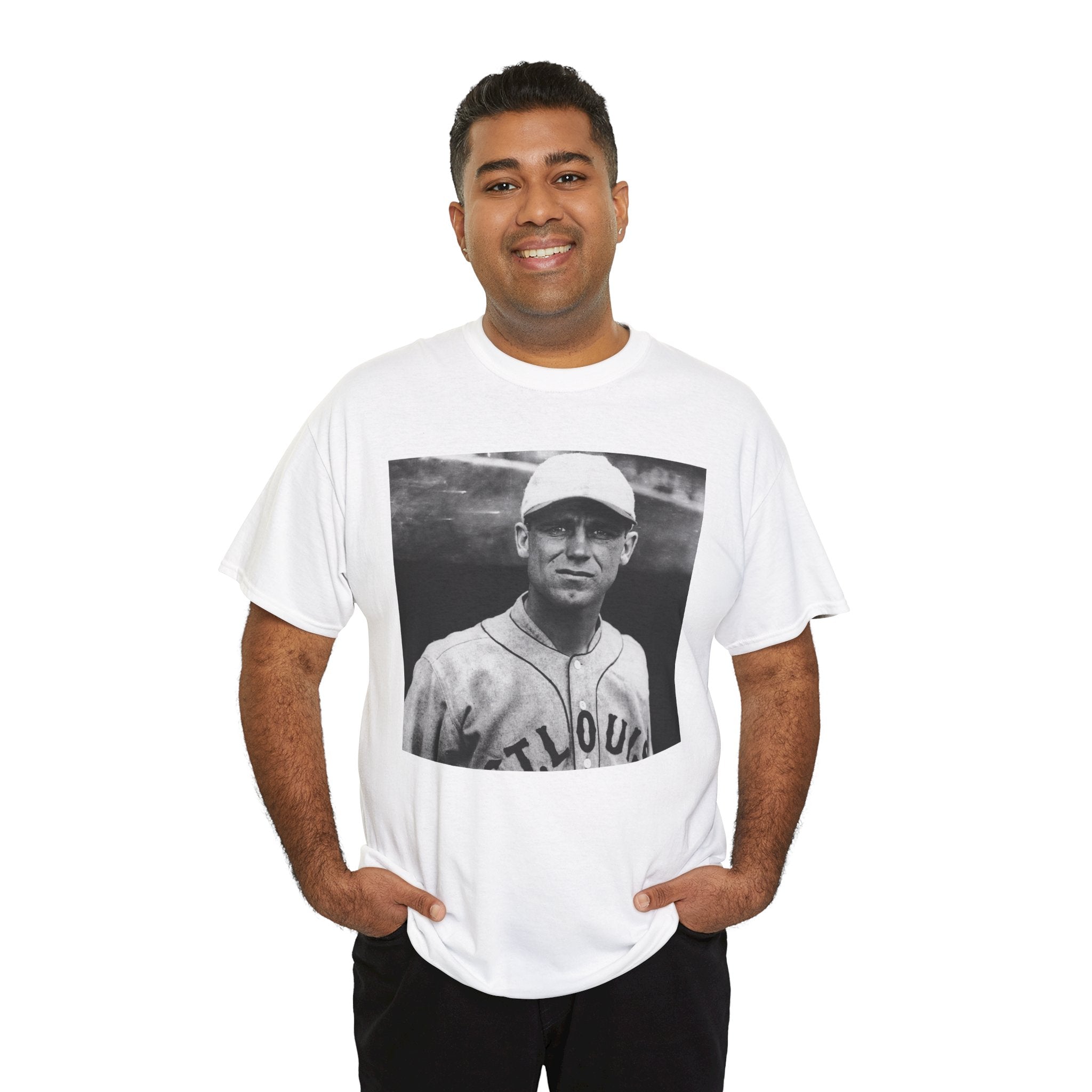 Vintage Baseball Player T-Shirt | Classic Sports Graphic Tee