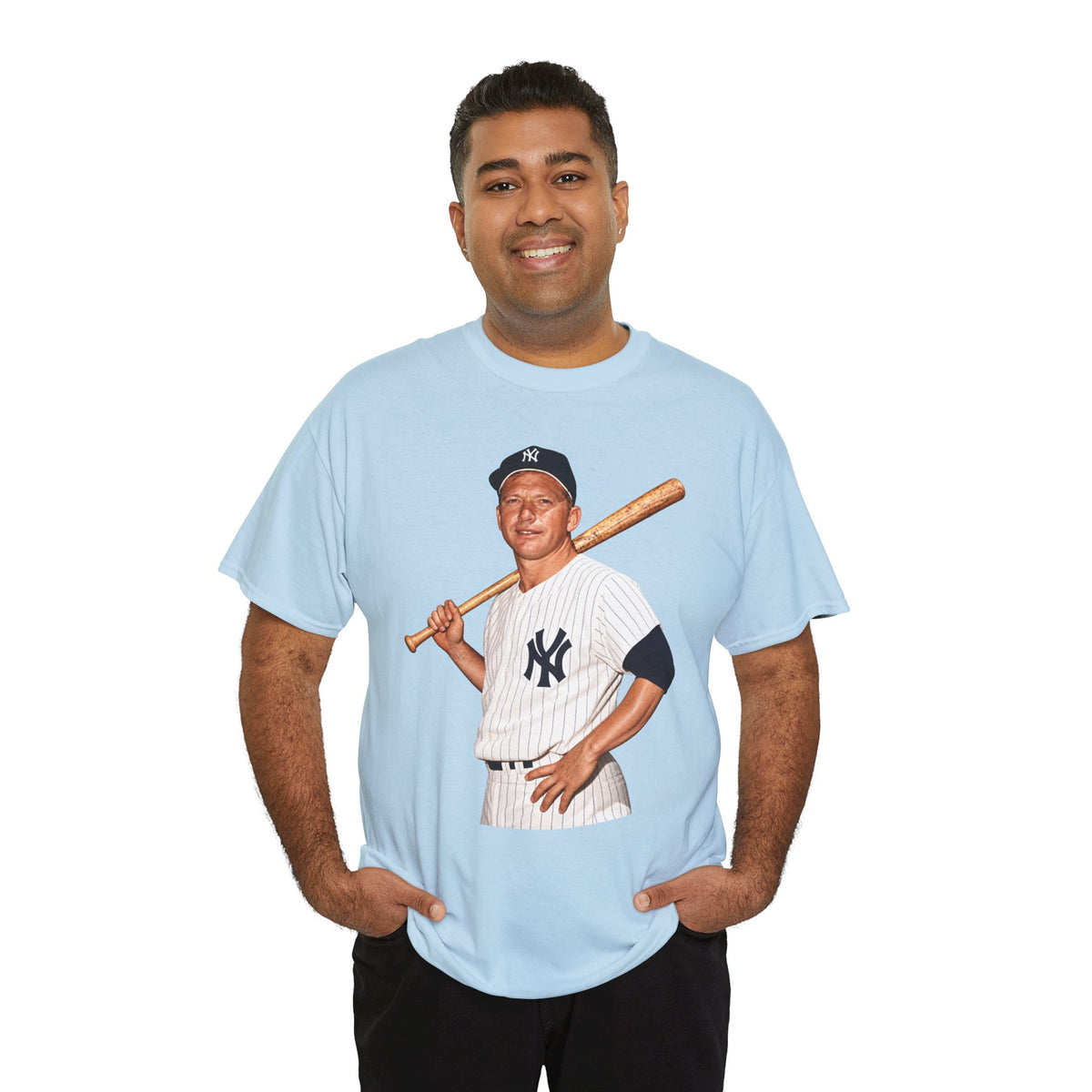 Vintage New York Yankees Baseball Player T-Shirt – Retro Batter Graphic Tee
