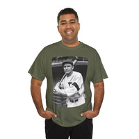 Retro Baseball Player T-Shirt - Old School Black & White Classic Legend Tee