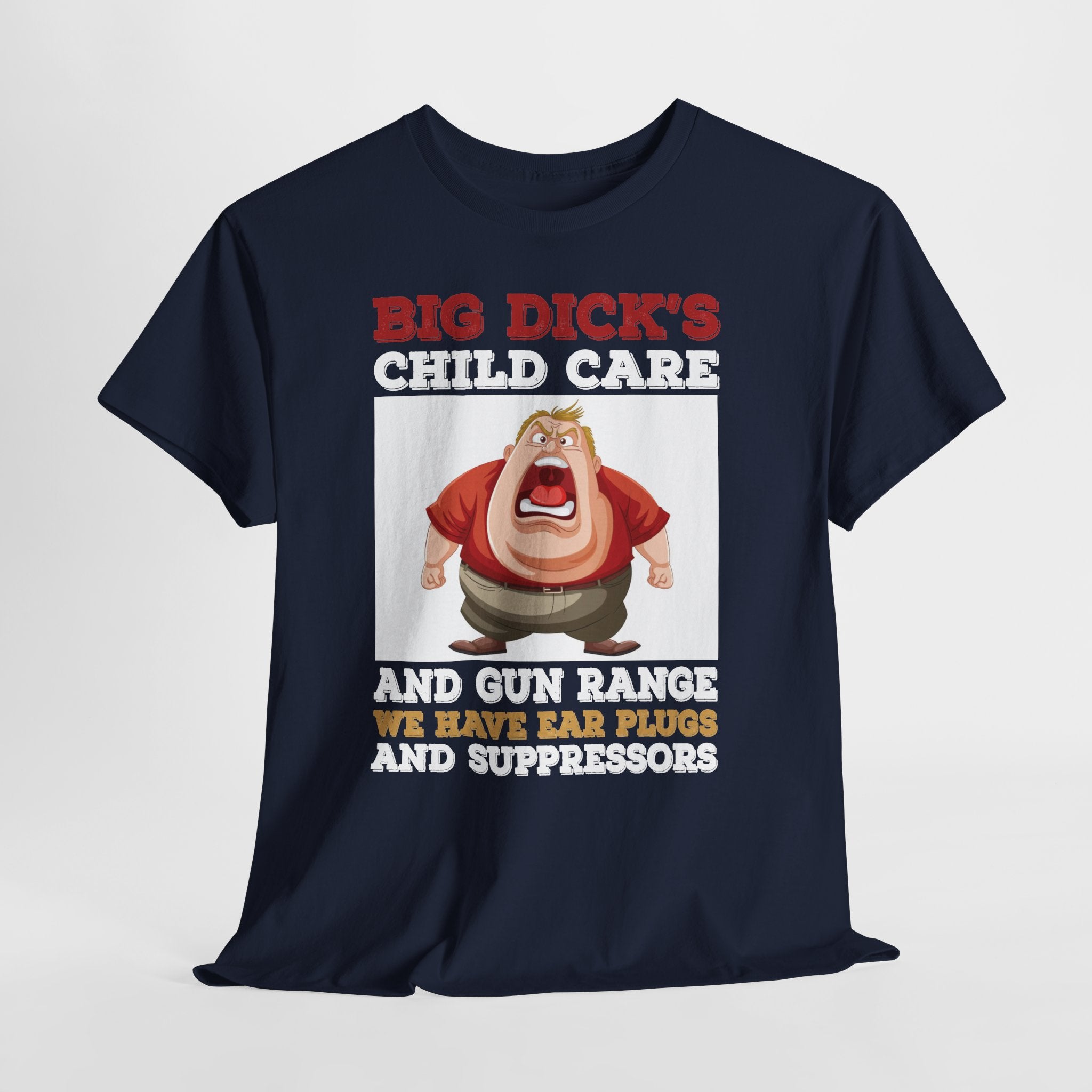 Funny 'Big Dick's Child Care' Graphic Tee — Novelty Dad Humor T-Shirt