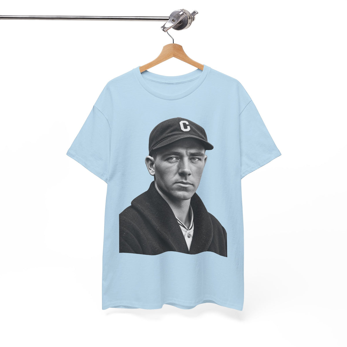 Vintage Baseball Player Portrait Tee