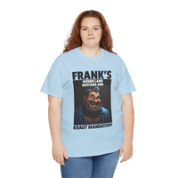 Graphic Tee — "Frank's Weenie Land Mustard and Kraut Mandatory" Retro Character T-Shirt