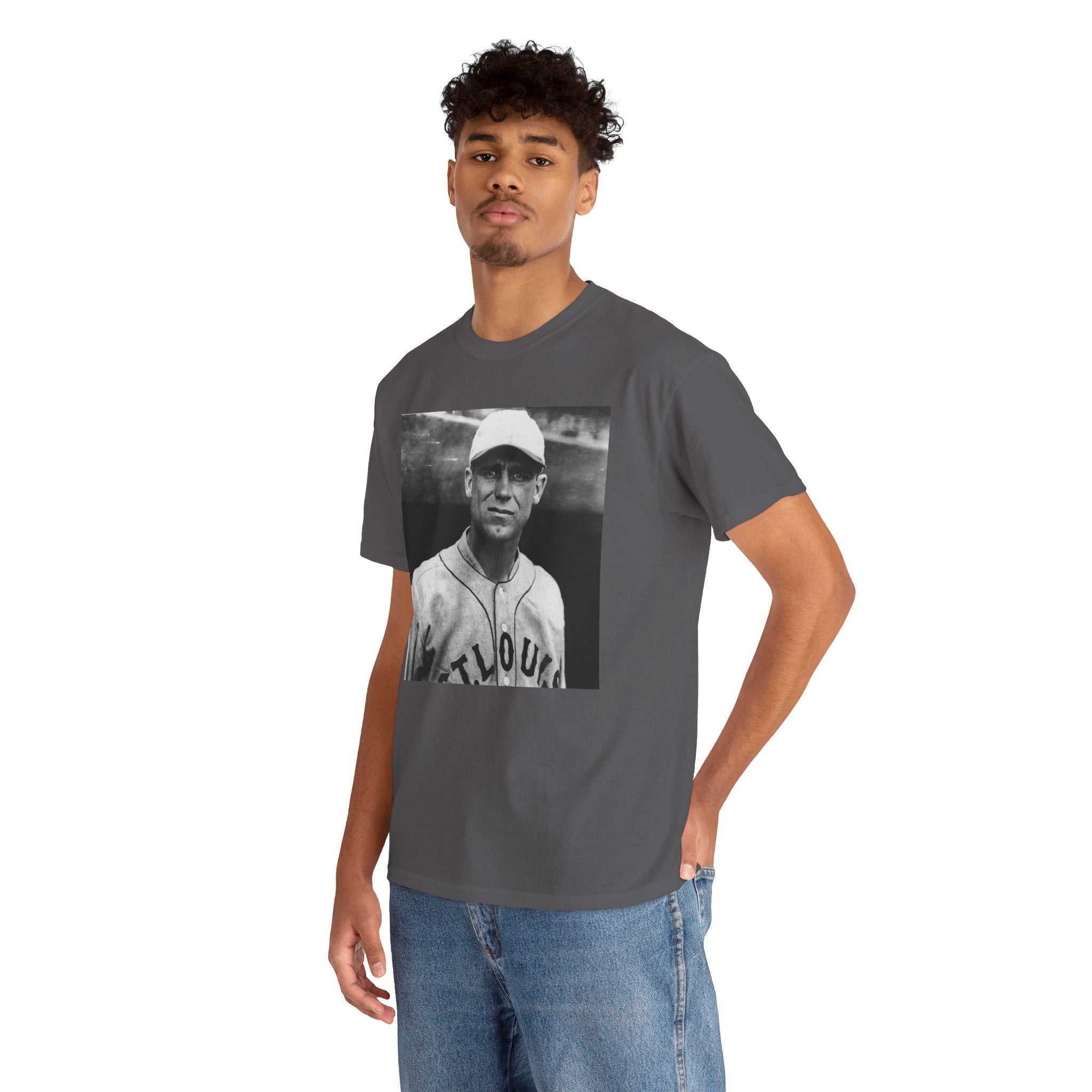 Vintage Baseball Player T-Shirt | Classic Sports Graphic Tee