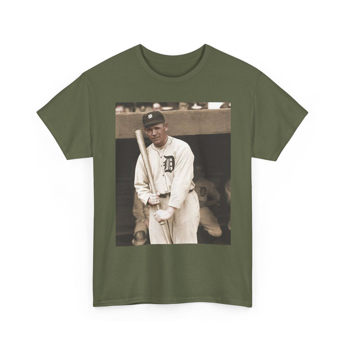Vintage Detroit Baseball Photo T-Shirt — Retro Sports Legend Graphic Tee