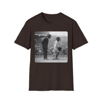 Vintage Baseball Umpire and Batter Photo T-Shirt