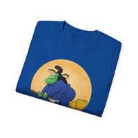I Fly First Class — Funny Witch Halloween T-Shirt