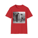 Vintage Baseball Umpire and Batter Photo T-Shirt