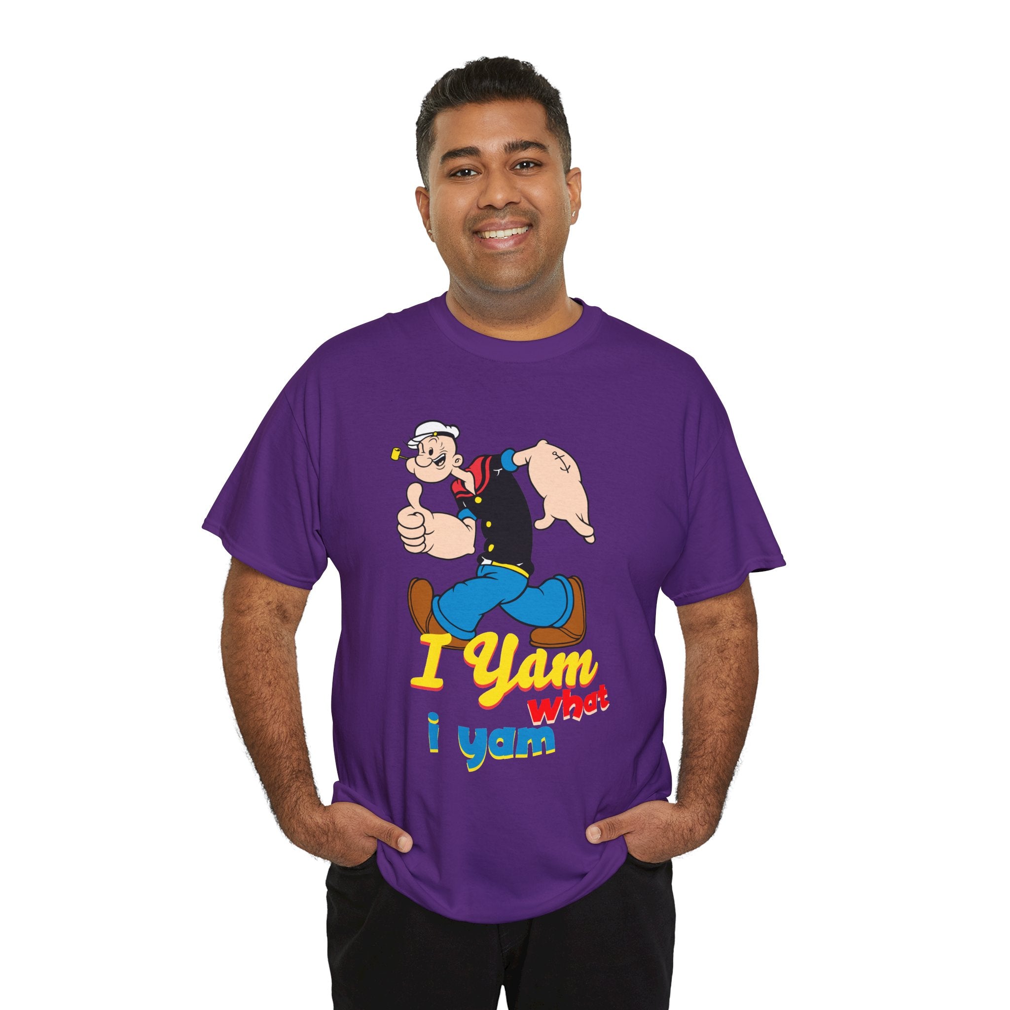 Retro Cartoon 'I Yam What I Yam' Graphic Tee