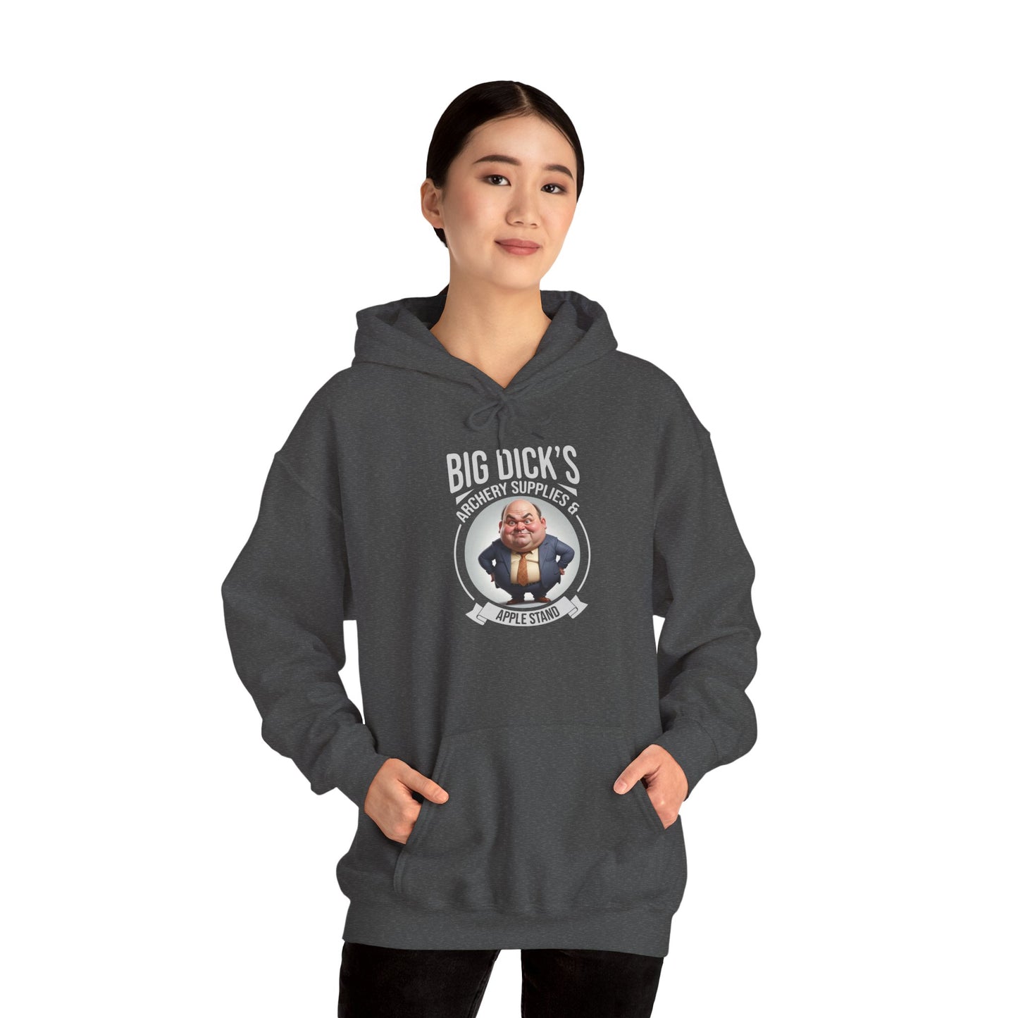 Big Dick's Archery Supplies & Apple Stand Novelty Graphic Hoodie