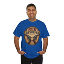 Red Revolver Graphic T-Shirt — Retro Western Guns Emblem