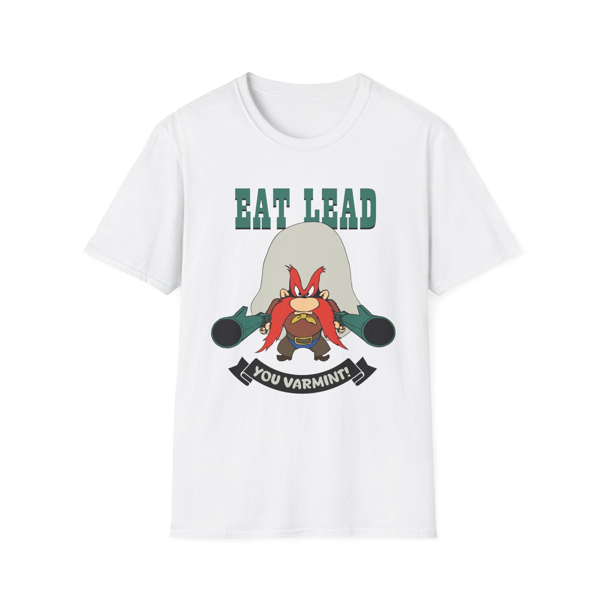 Eat Lead Looney Tunes T-Shirt — Yosemite Sam 'You Varmint' Retro Cartoon Tee