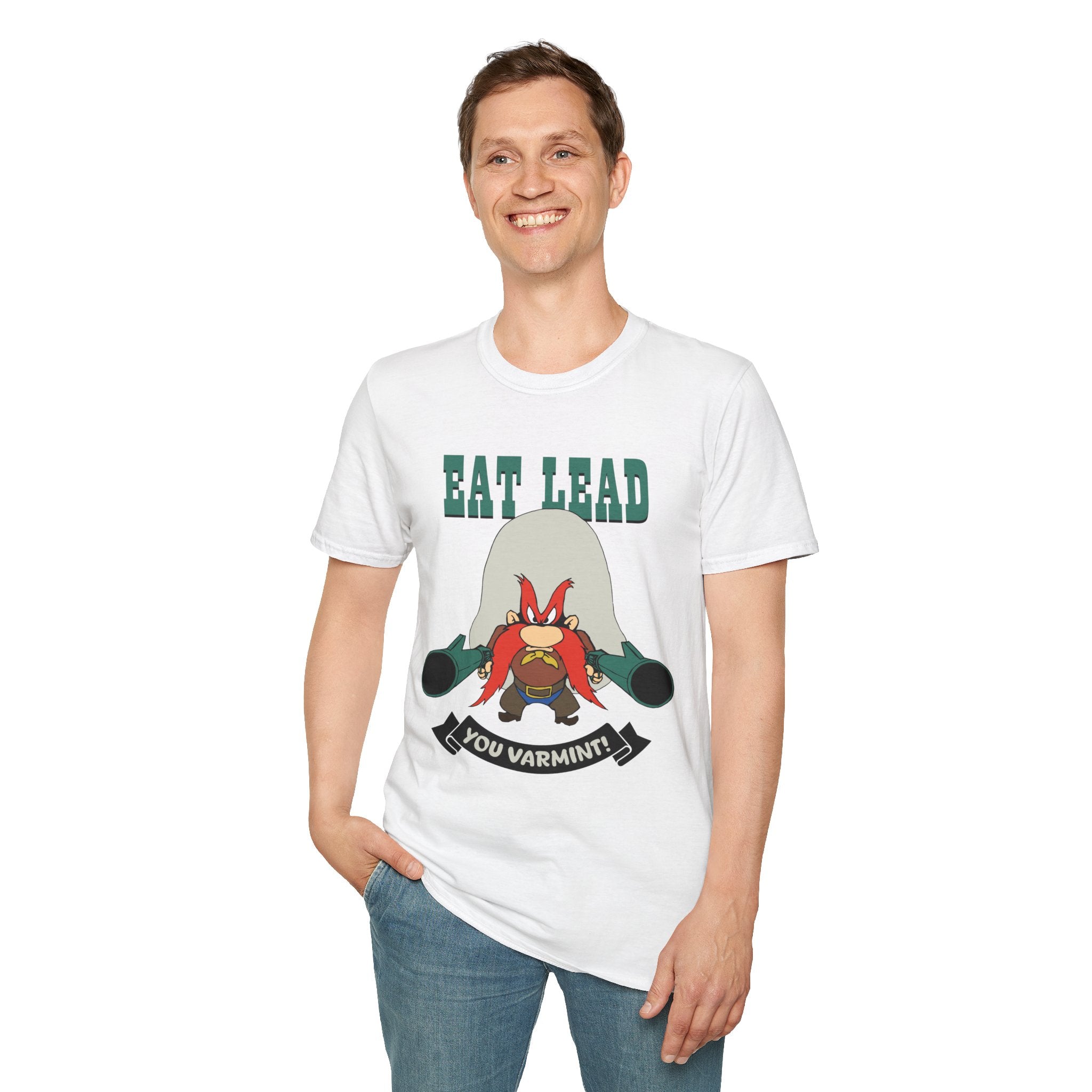 Eat Lead Varmint T-Shirt — Funny Looney Tunes-Inspired Graphic Tee