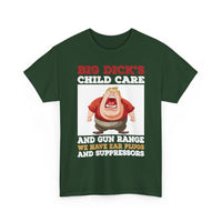 Funny 'Big Dick's Child Care' Graphic Tee — Novelty Dad Humor T-Shirt