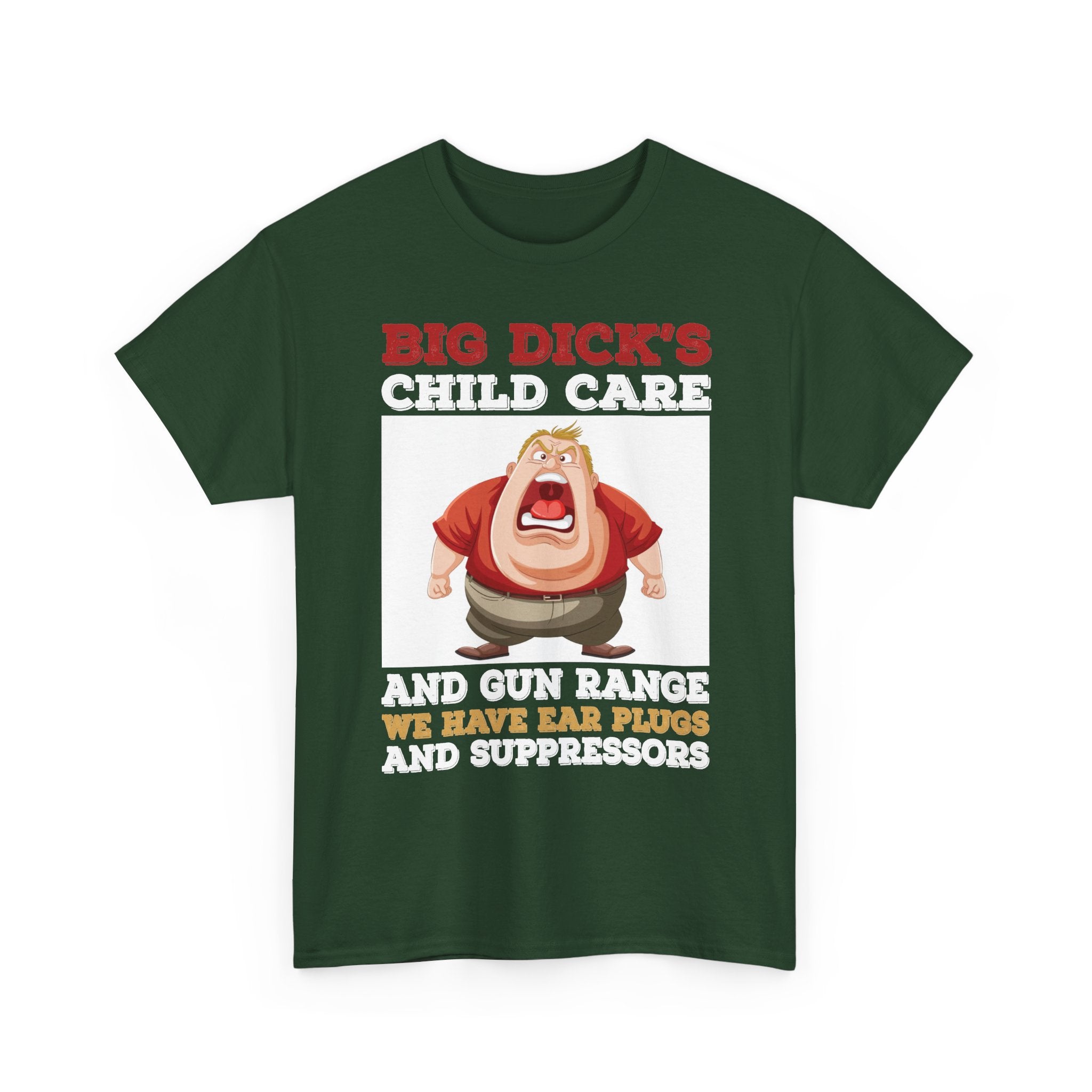 Funny 'Big Dick's Child Care' Graphic Tee — Novelty Dad Humor T-Shirt