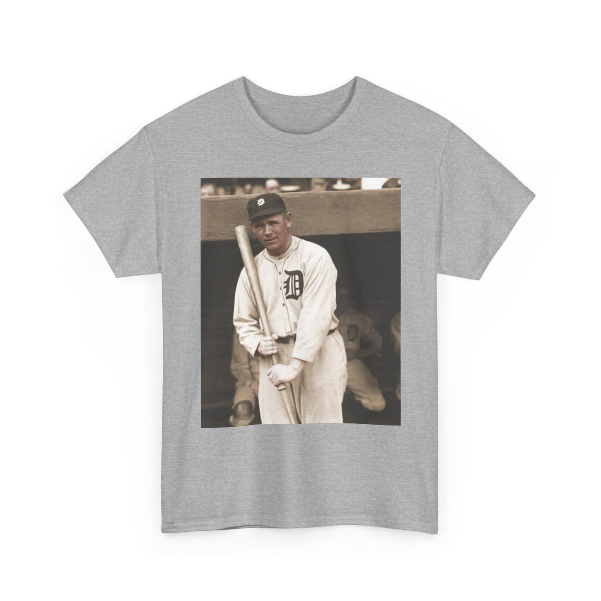 Vintage Detroit Baseball Photo T-Shirt — Retro Sports Legend Graphic Tee