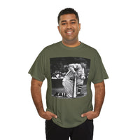Vintage Baseball Photo T-Shirt – Classic Kneeling Player Graphic Tee