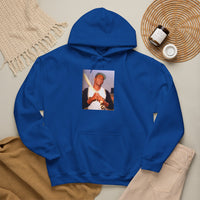 Photo Graphic Hoodie — Vintage Portrait Print Pullover