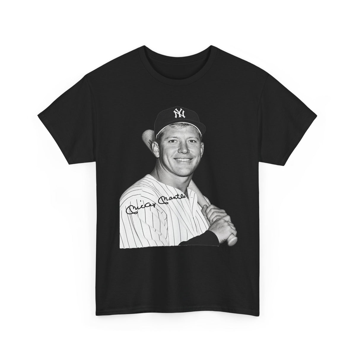 Vintage Baseball T-Shirt – Signed Roger Maris Portrait Tee