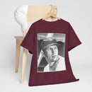 Vintage Baseball Portrait T-Shirt – Classic Retro Player Tee