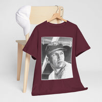 Vintage Baseball Portrait T-Shirt – Classic Retro Player Tee