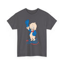 Retro Cartoon Pig 'Just Smile' T-Shirt