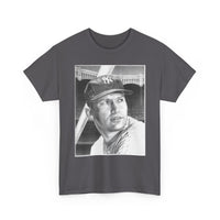 Vintage Baseball Portrait T-Shirt – Classic Retro Player Tee