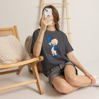 Retro Cartoon Pig 'Just Smile' T-Shirt