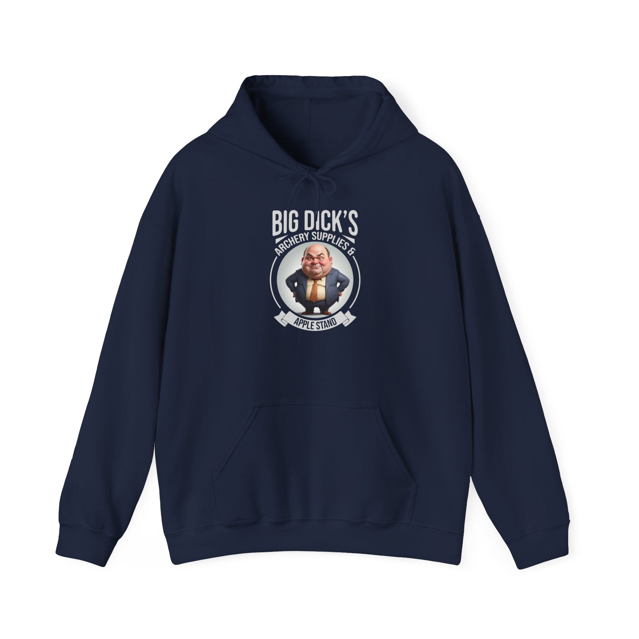 Big Dick's Archery Supplies & Apple Stand Novelty Graphic Hoodie