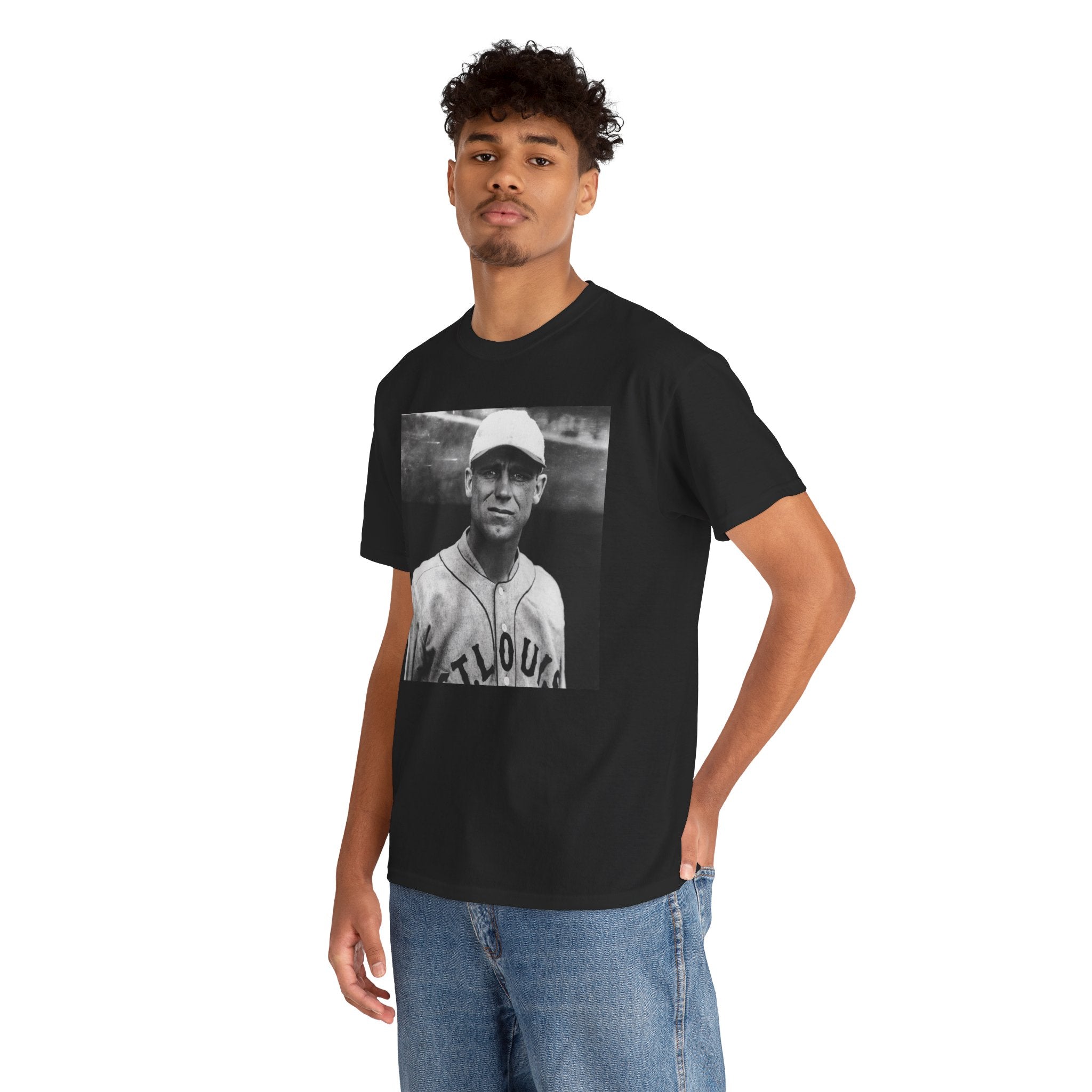 Vintage Baseball Player T-Shirt | Classic Sports Graphic Tee