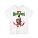 Al's Haircuts and Gun Repairs T-Shirt — Vintage Parody Barber Shop Tee