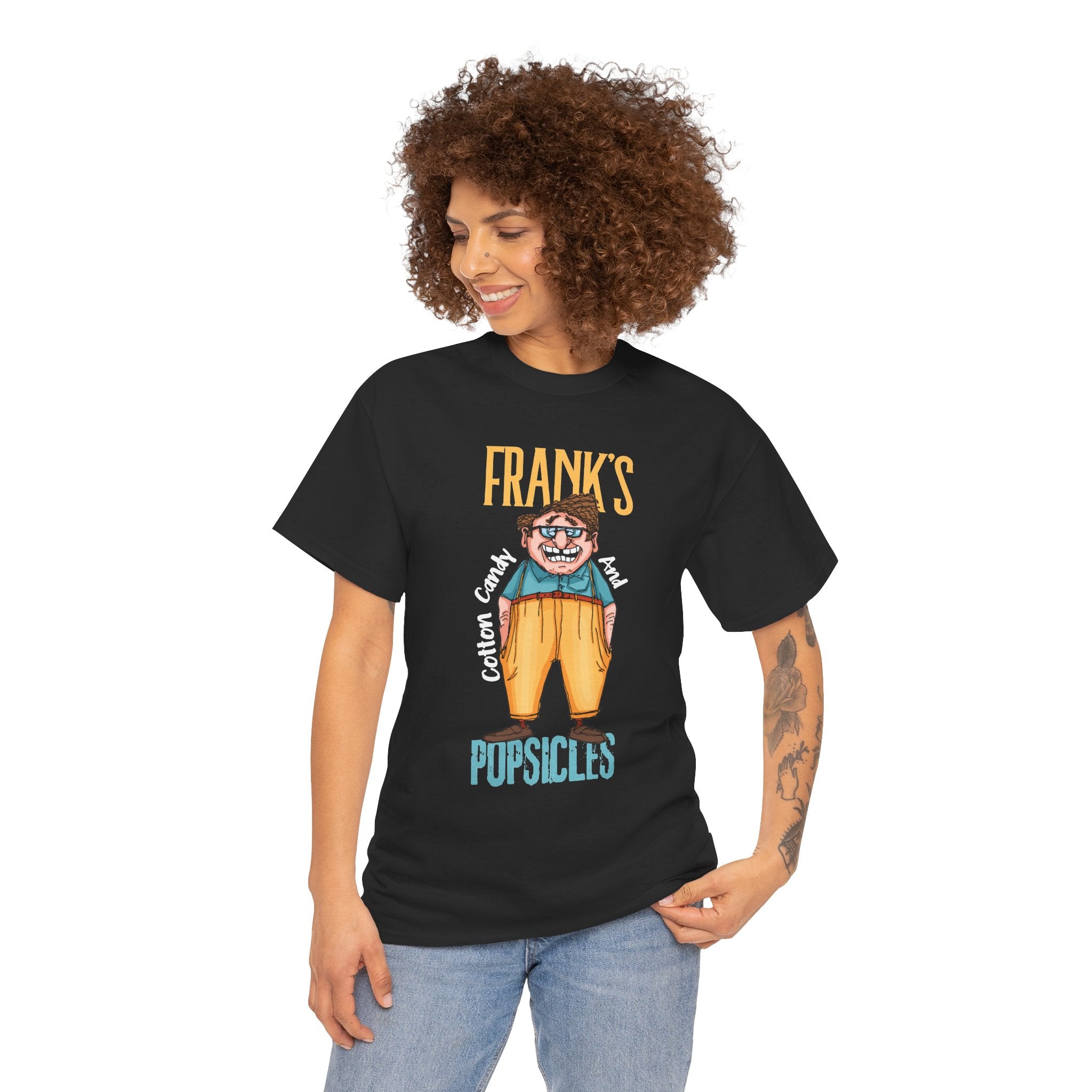 Frank's Cotton Candy & Popsicles T-Shirt – Funny Retro Cartoon Graphic Tee