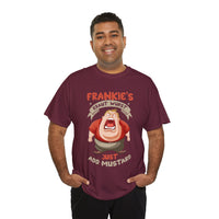 Frankie's Kraut Wurst Funny Graphic Tee — "Just Add Mustard" Novelty T-Shirt