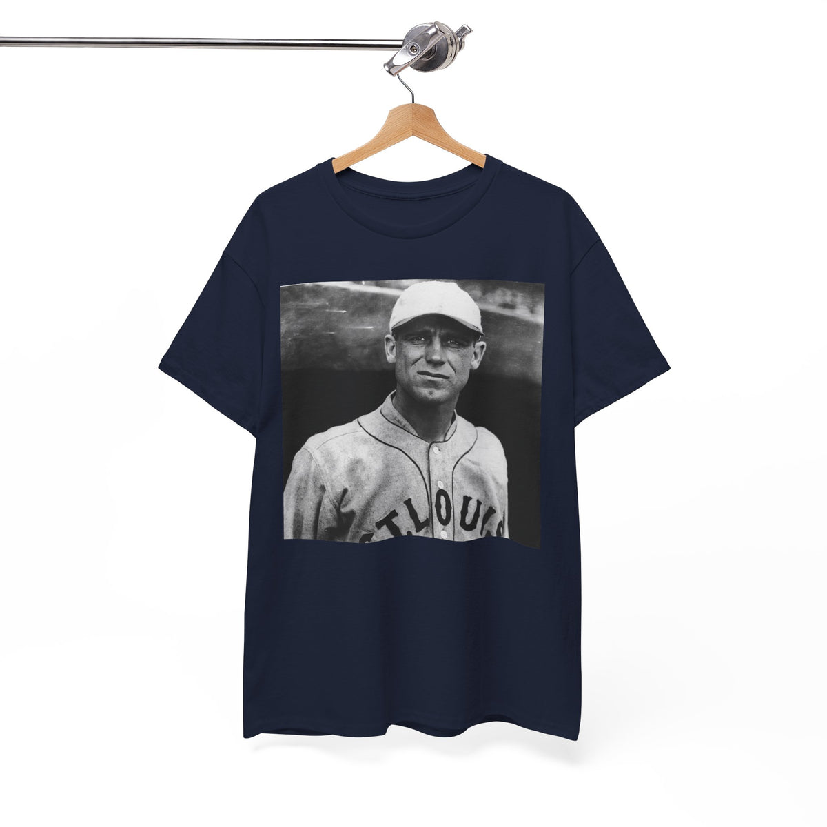 Vintage Baseball Photo Tee — St. Louis Retro Player Graphic T-Shirt