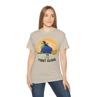 I Fly First Class — Funny Witch Halloween T-Shirt